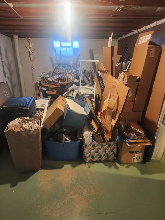 Roll-off dumpster container at job site for Construction Dumpster Rental in Coal Valley